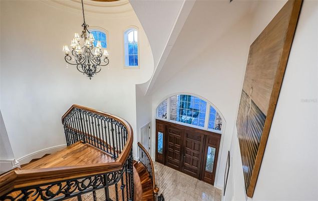 Chandelier, Interior
