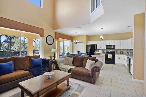 Dining room, Interior, Kitchen, Living room, Pendant Lights, Stainless Steel Appliances