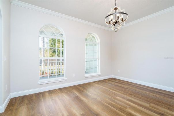 Chandelier, Empty room, Interior, Wood Texture Flooring