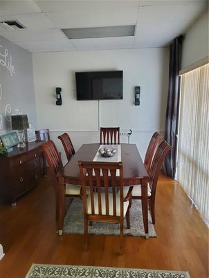 Dining room, Interior, Wood Texture Flooring