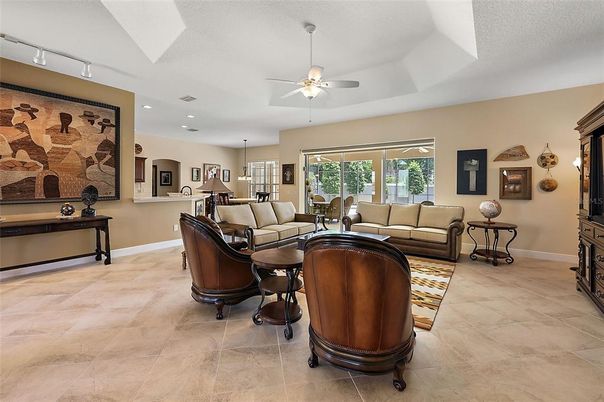 Interior, Living room, Recessed Lighting