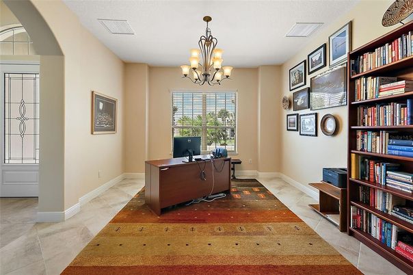 Chandelier, Home Office, Interior