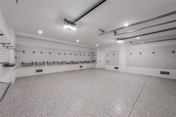 Garage, Interior, Recessed Lighting