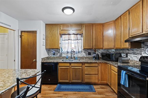 Interior, Kitchen, Wood Texture Flooring