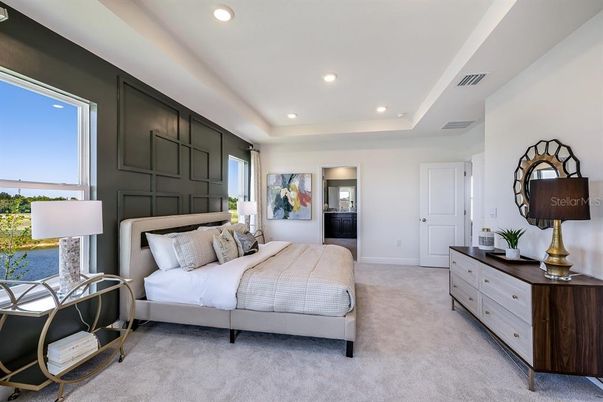 Bedroom, Interior, Recessed Lighting