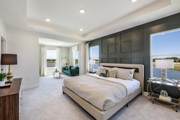 Bedroom, Interior, Recessed Lighting