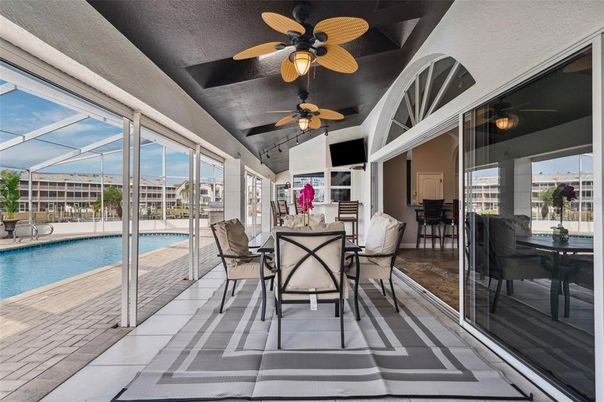 Dining room, Glass Ceilings, Interior, Pool, Sun Room