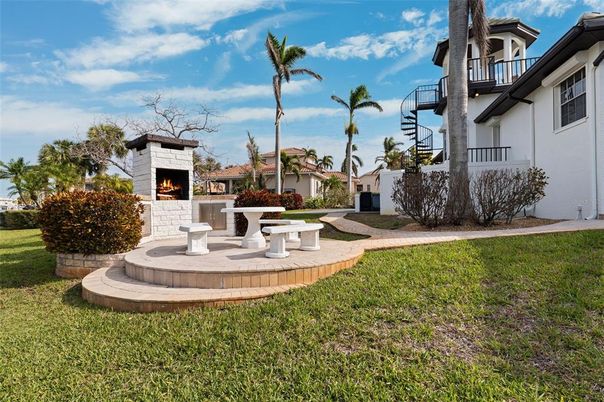 Backyard, Exterior, Fireplace