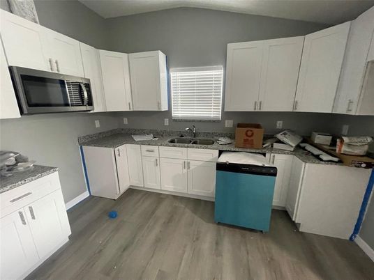Interior, Kitchen, Wood Texture Flooring