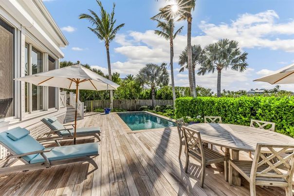 Exterior, Pool, Wood Texture Flooring