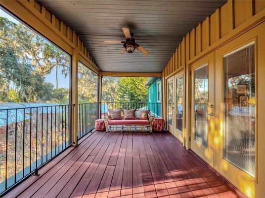 Interior, Sun Room, Wood Texture Flooring