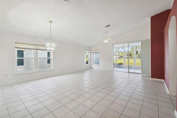 Chandelier, Empty room, Interior