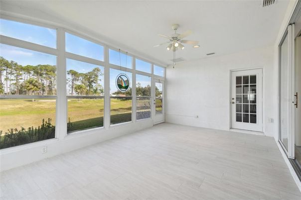 Empty room, Interior, Recessed Lighting, Sun Room