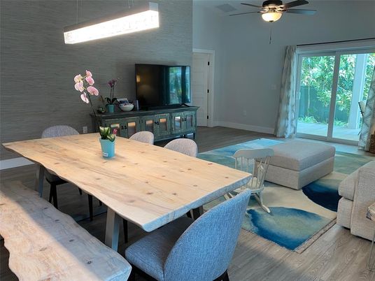 Dining room, Interior, Wood Texture Flooring