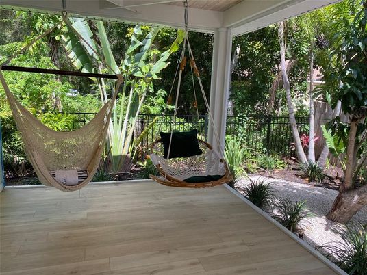 Interior, Sun Room, Wood Texture Flooring