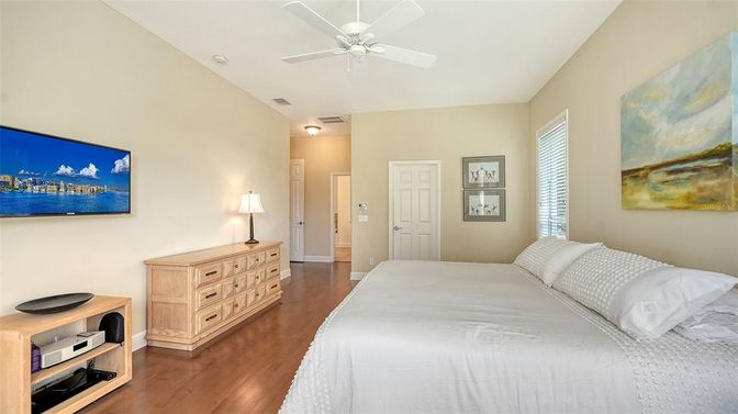 Bedroom, Interior, Wood Texture Flooring