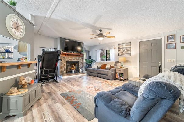 Fireplace, Interior, Living room, Wood Texture Flooring