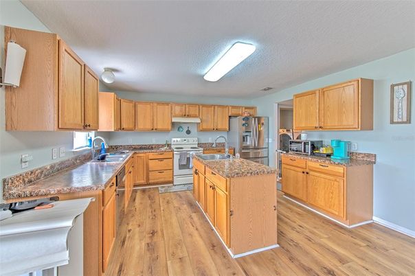 Interior, Kitchen, Wood Texture Flooring