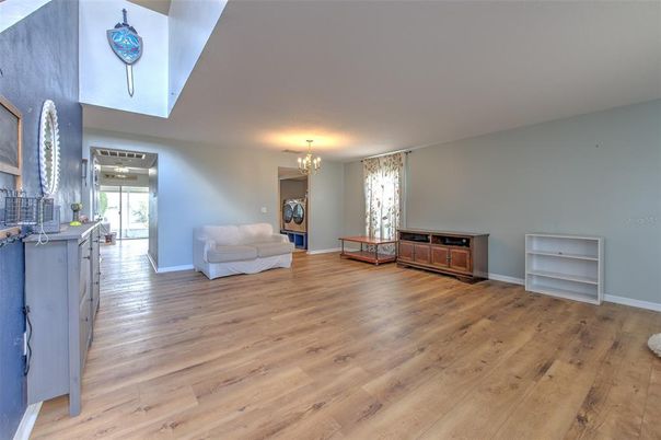 Chandelier, Interior, Wood Texture Flooring