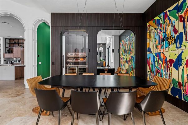 Dining room, Interior, Kitchen, Pendant Lights