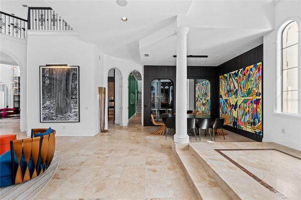 Dining room, Interior, Pendant Lights, Recessed Lighting