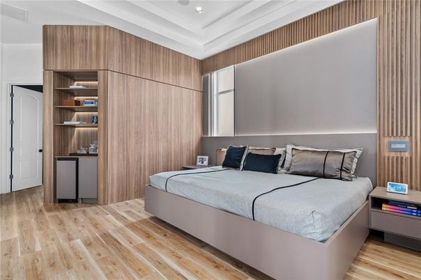 Bedroom, Interior, Wood Texture Flooring