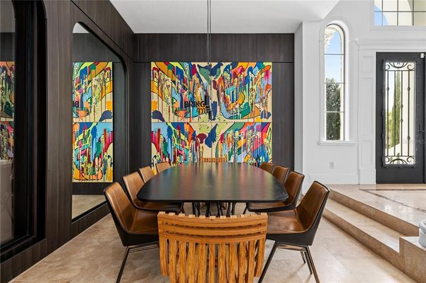 Dining room, Interior, Wooden Walls