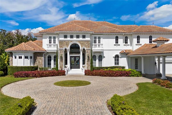 Attached, Backyard, Exterior, Facade, Mediterranean
