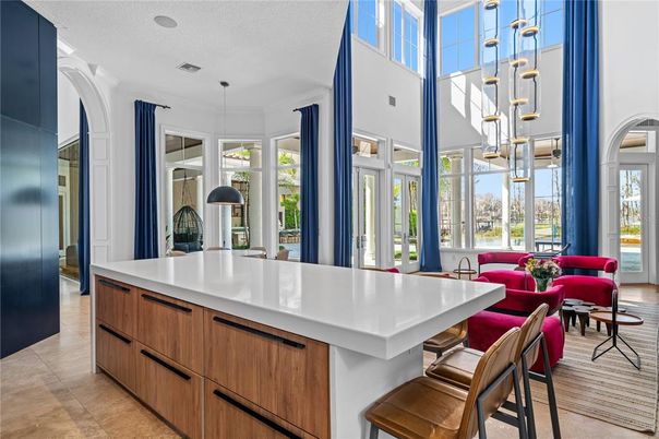 Dining room, Interior, Kitchen, Living room, Pendant Lights