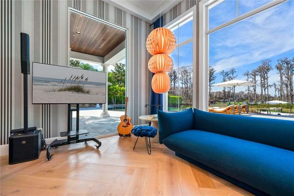 Interior, Sun Room, Wood Texture Flooring