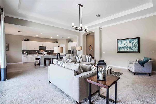 Interior, Kitchen, Living room, Pendant Lights, Recessed Lighting, Stainless Steel Appliances