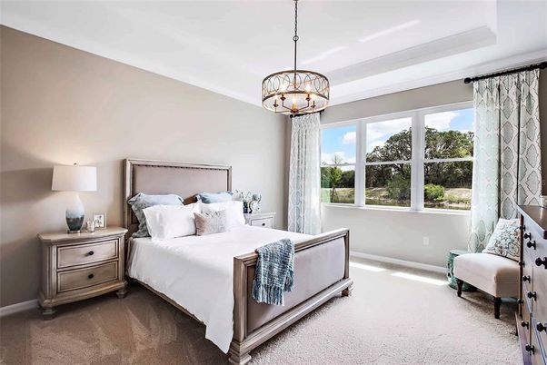 Bedroom, Interior, Pendant Lights