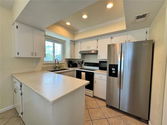 Interior, Kitchen, Recessed Lighting, Stainless Steel Appliances
