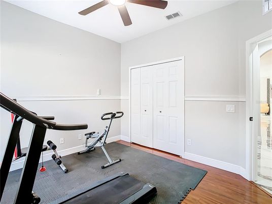 Fitness Equipment, Interior, Wood Texture Flooring