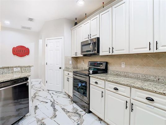 Interior, Kitchen, Marble, Recessed Lighting