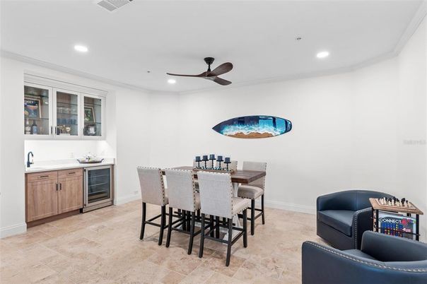 Dining room, Interior, Recessed Lighting