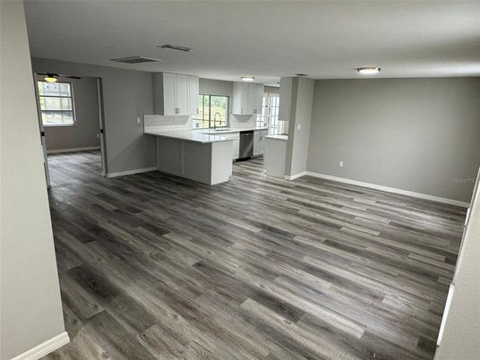 Empty room, Interior, Kitchen, Wood Texture Flooring