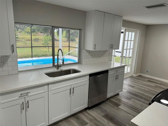 Interior, Kitchen, Wood Texture Flooring