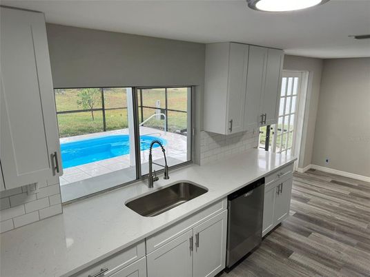 Interior, Kitchen, Wood Texture Flooring