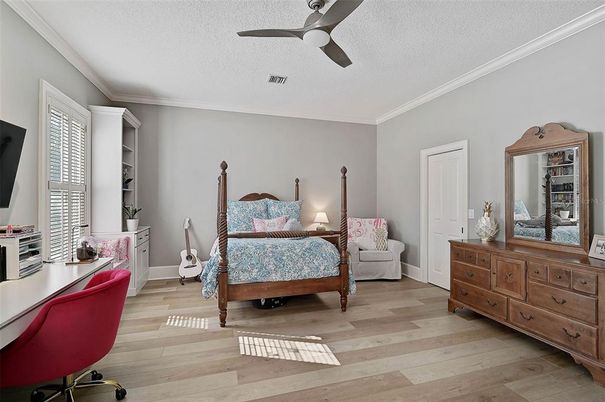 Bedroom, Home Office, Interior, Wood Texture Flooring