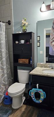 Bathroom, Interior, Wood Texture Flooring