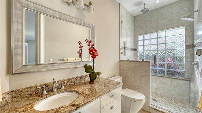 Bathroom, Glass Shower, Interior