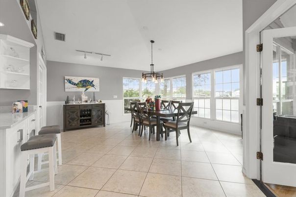 Dining room, Interior, Pendant Lights