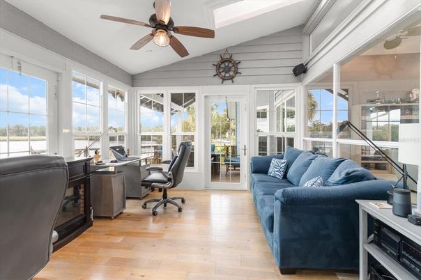 Home Office, Interior, Living room, Sun Room, Wood Texture Flooring
