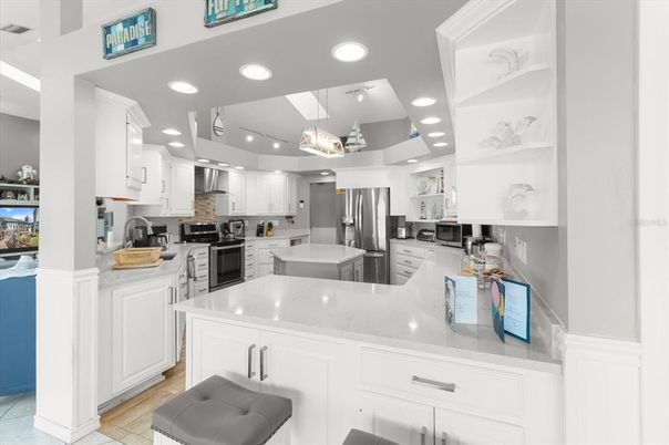Interior, Kitchen, Recessed Lighting, Stainless Steel Appliances