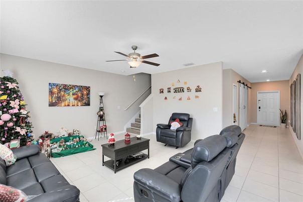 Interior, Living room, Recessed Lighting