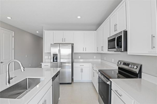 Interior, Kitchen, Recessed Lighting, Stainless Steel Appliances