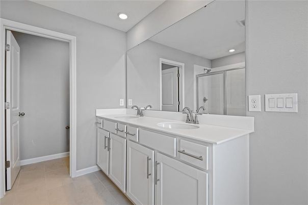 Bathroom, Dual Sink Vanities, Interior, Recessed Lighting