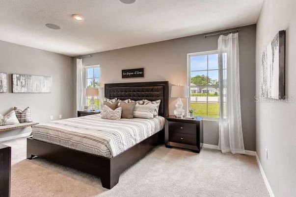 Bedroom, Interior, Recessed Lighting
