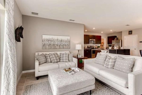 Interior, Kitchen, Living room, Recessed Lighting, Stainless Steel Appliances
